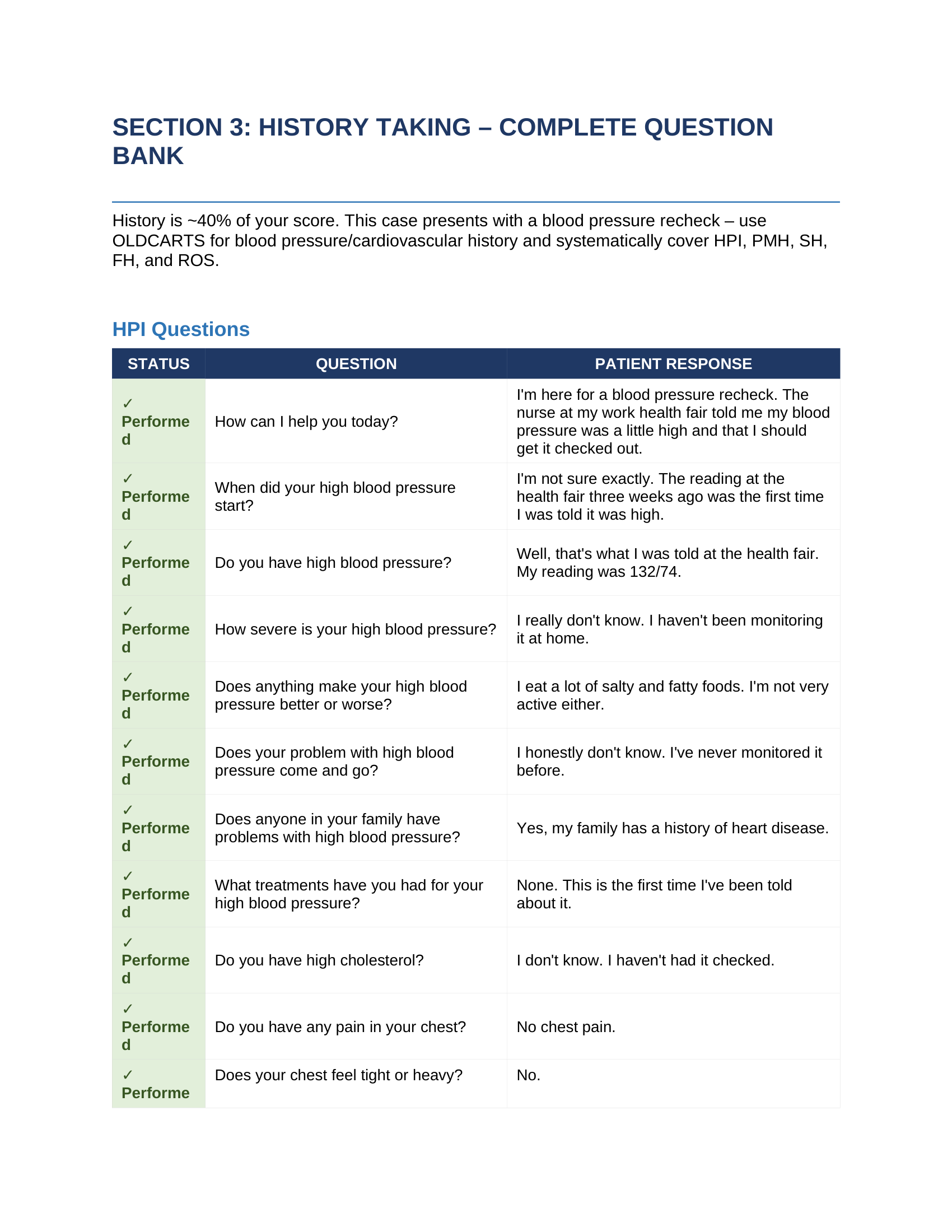 Page 5 — History — verbatim question bank